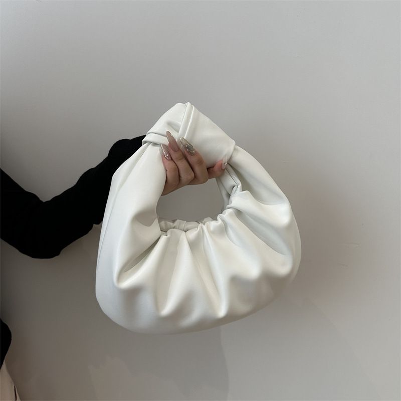 Einzigartige Nischendesign-Handtasche mit plissiertem Knoten 2025 Neue, super beliebte, vielseitige Cloud-Abendtasche für Damen_voghion.com