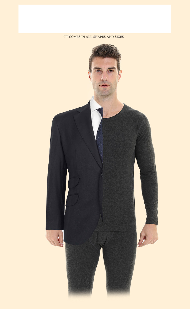 AB kationische thermisch ondergoedset voor dames plus fluwelen naadloze thermische kleding voor heren en dames met lange onderbroek_voghion.com