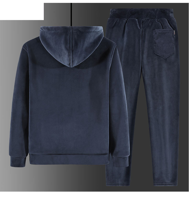 Jachetă de iarnă pentru bărbați, cu glugă din fleece Silver Fox, din două piese, caldă, din fleece de miel_voghion.com