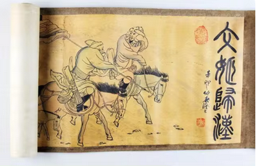 Ancient Chinese calligraphy and painting collection decoration mural_voghion.com