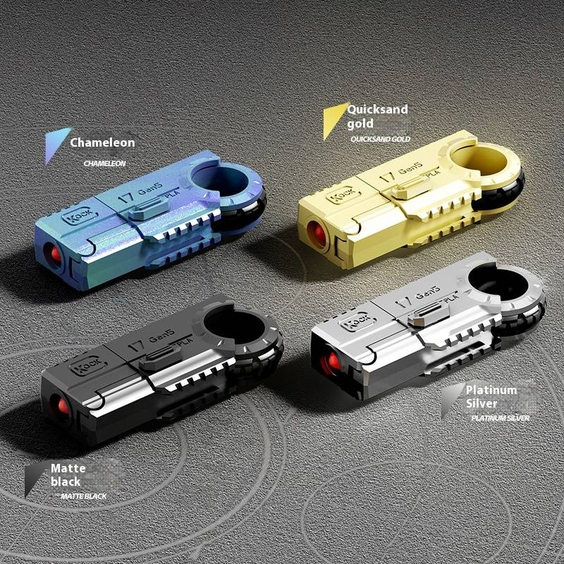 Παιχνίδι όπλο Soft Bullet Mini Glock διπλό πιστόλι δακτυλίου πιστόλι αποσυμπίεσης κράμα εκτοξευτήρα παιχνίδι εκτόξευσης_voghion.com