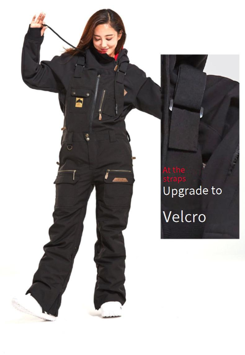 Pantalones de esquí con correa de snowboard, mono hipster, pantalones de esquí para mujer, mono de nieve salvaje nuevo_voghion.com