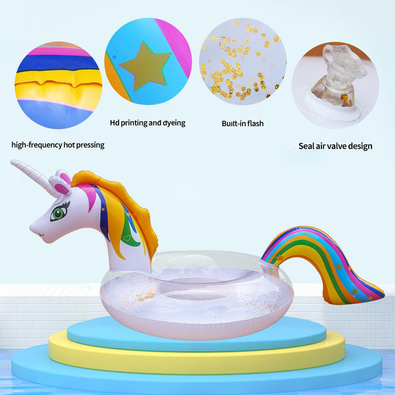 Aufblasbarer Einhorn-Pool-Schwimmring, riesiger Aufsitz-Schwimmring für Erwachsene und Teenager, lustiges Wasserspielzeug für Strand-Poolpartys, Sommerferien_voghion.com