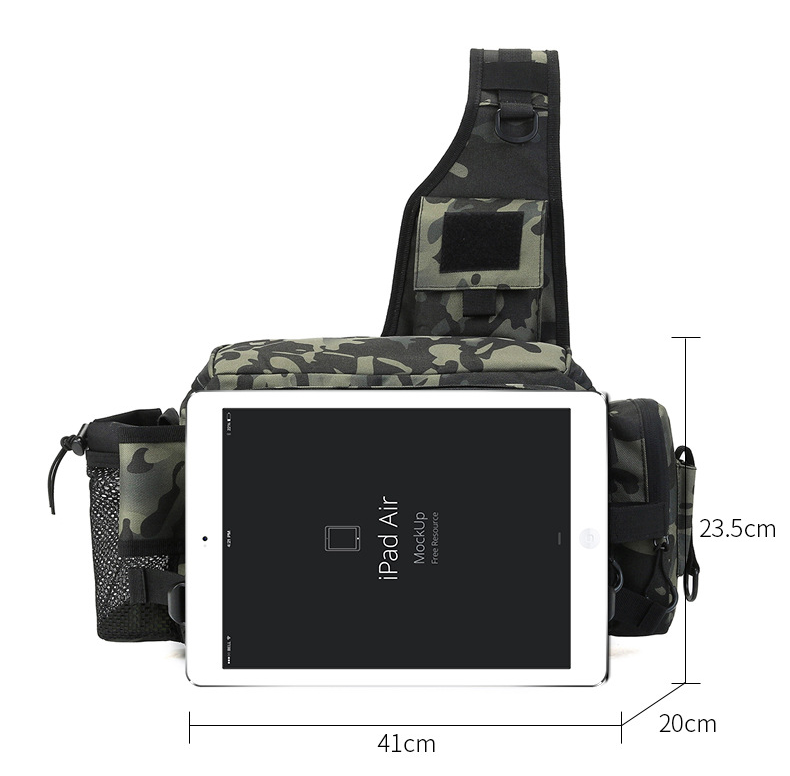 Marsupio multifunzionale, borsa a tracolla, borsa per canna da pesca di grande capacità, borsa portaoggetti, borsa per attrezzatura da pesca, borsa impermeabile per attrezzatura da pesca_voghion.com