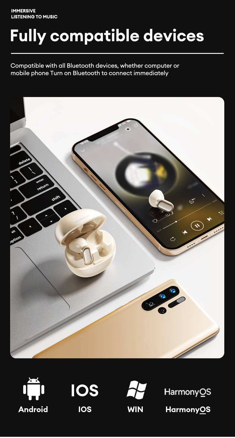 Original Lenovo LP19 PRO Drahtlose Kopfhörer Panorama Stereo Bluetooth Kopfhörer Lange Standby Gaming Headset Sport Ohrhörer Neue_voghion.com