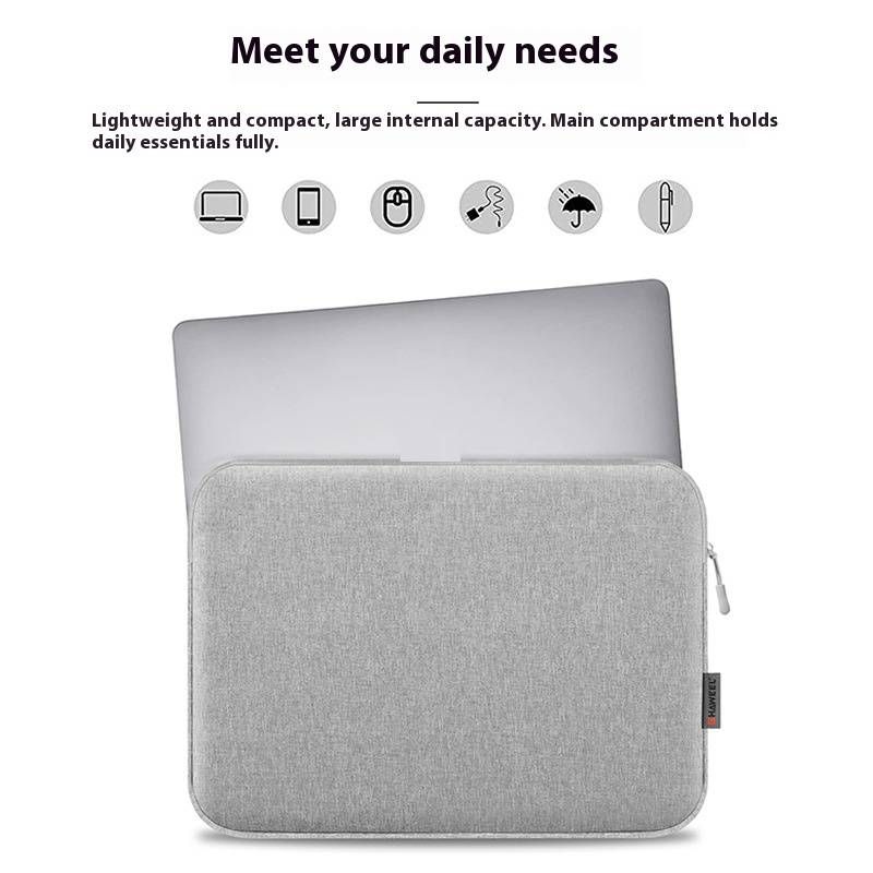 Universal Laptop & Tablet Sleeve – Water-Resistant Oxford Fabric Case For 9.7-16.7" Devices (Shockproof, Breathable, Lightweight – Blue/Black/Gray)_voghion.com