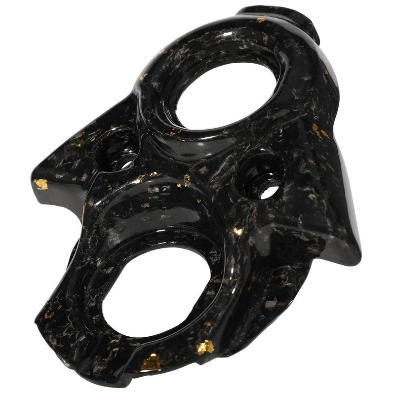 Mittelkonsolenabdeckung aus Kohlefaser für elektrische Offroad-Motorräder – leichtes und stilvolles Upgrade (Schwarzgold/Schwarzviolett, 15 x 15 x 6 cm)_voghion.com