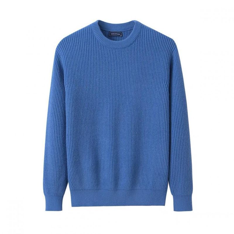 Grofgebreide herentrui – Koreaans-Japanse stijl, oversized kabeltrui met hoge hals voor winter- en herfstmode_voghion.com
