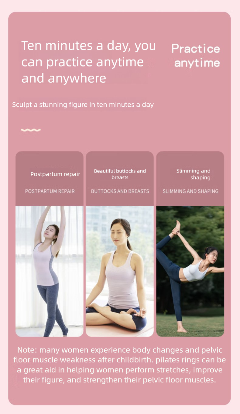 Pilates Loop Pelvic Floor Magic Ring Thigh Waist Training Yoga Aid Fat Reduction Slimming Leg Men's_voghion.com