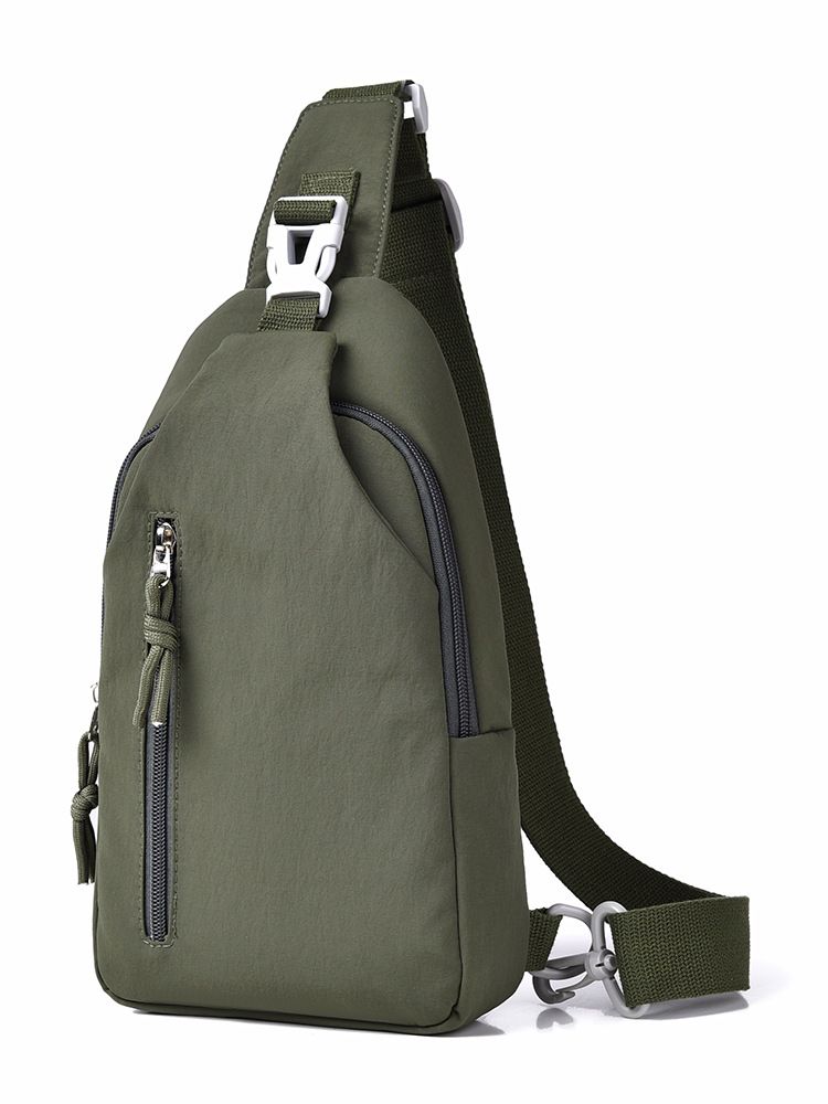 Nuovo zaino compatto frontale da uomo e da donna in nylon casual da viaggio all'aperto con tracolla_voghion.com