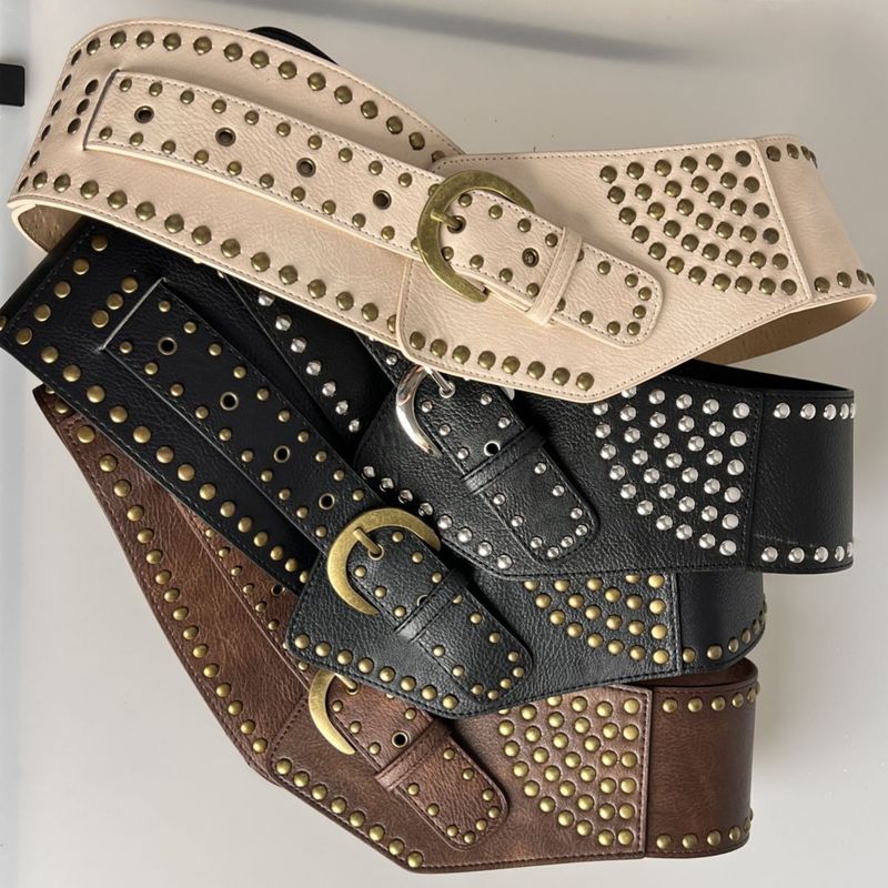 Cinturón ancho Y2k retro milenario sexy cinturón decorativo ancho cintura femenina cintura antigua versátil_voghion.com