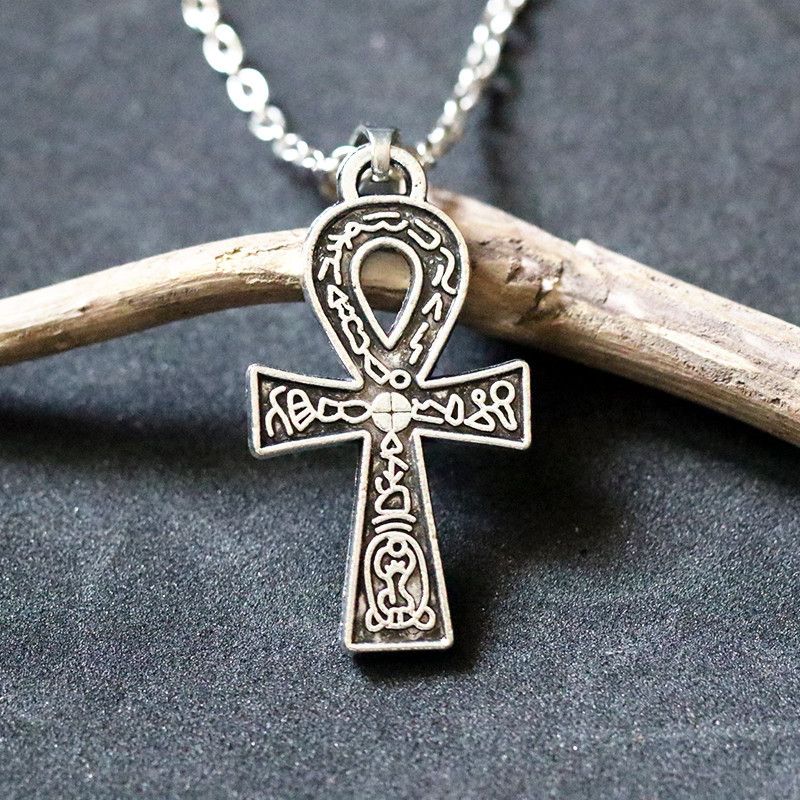 Necklaces Ankh Cross Key of Life Pendant Necklace_voghion.com