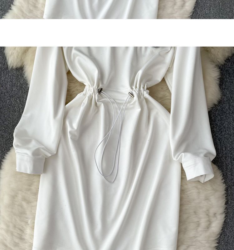 Women's Clothing New style dress for women in autumn, niche design, denim Polo collar, contrast color stitching, fashionable sweater dress_voghion.com