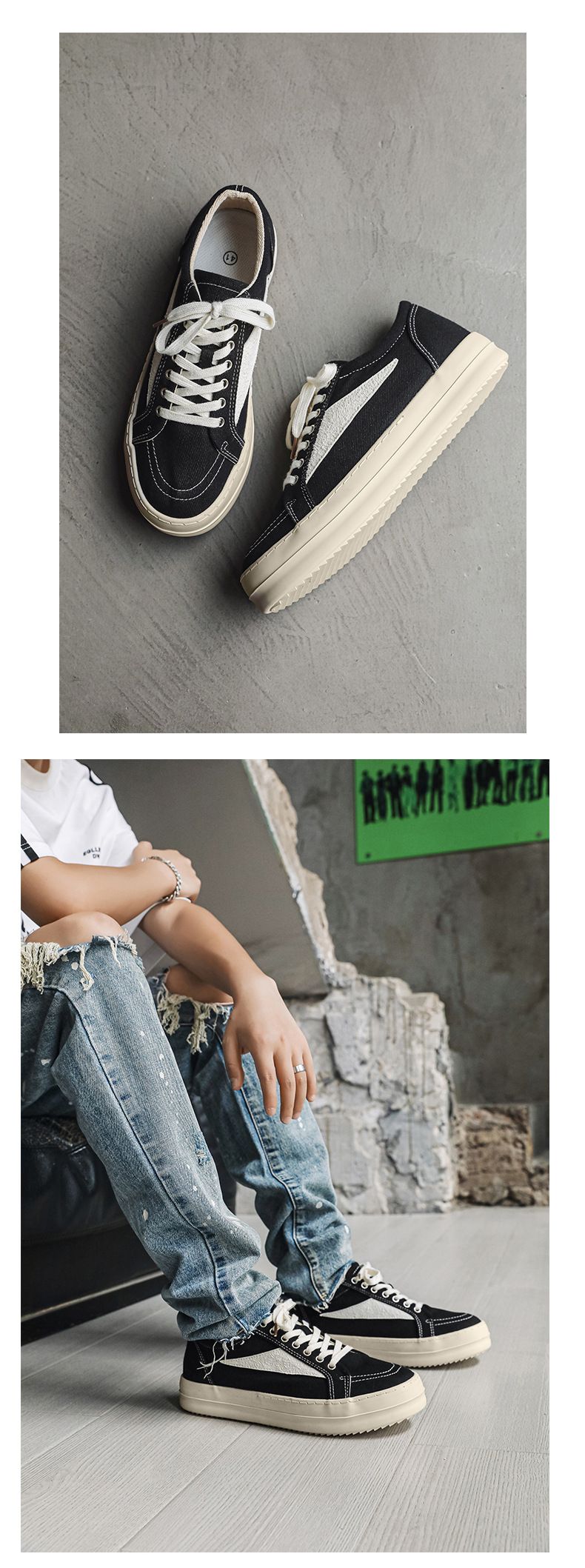 Häreschong Stil Nisch High Street Moud Mark Häreschong Trendy Sport Lieder Villfälteg Casual Turnschong Männer X163_voghion.com