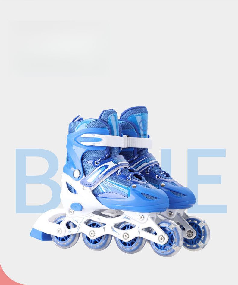 Pattini in linea professionali per adulti e bambini in PVC con rotelle universali e scarpe scorrevoli_voghion.com