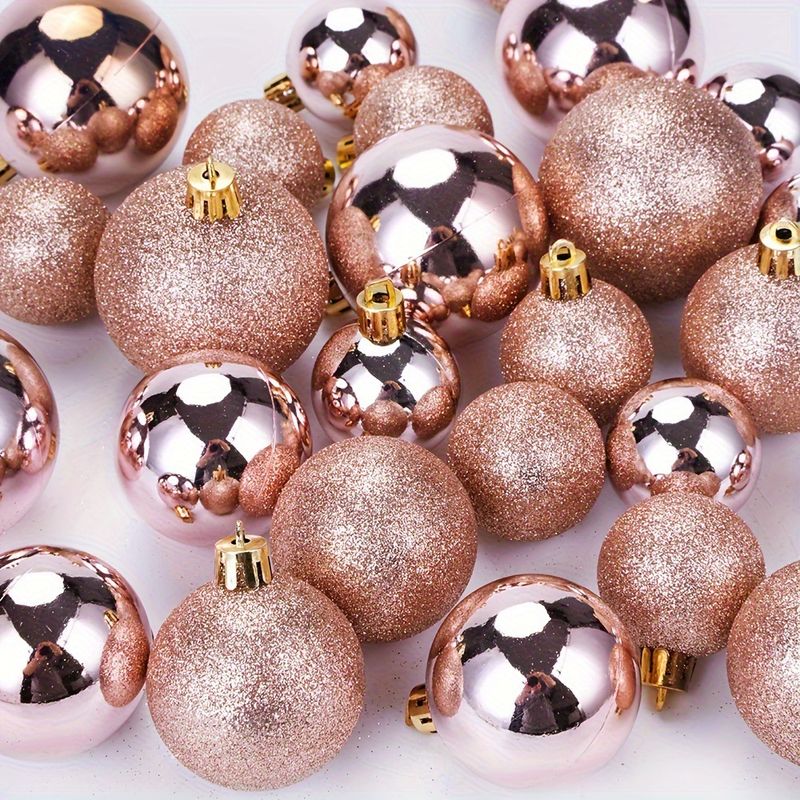 Lillian Cross-Border Hot-Selling In-Stock 42pcs Balls Festive Atmosphere Christmas Tree Decoration Ornaments Manufacturer_voghion.com