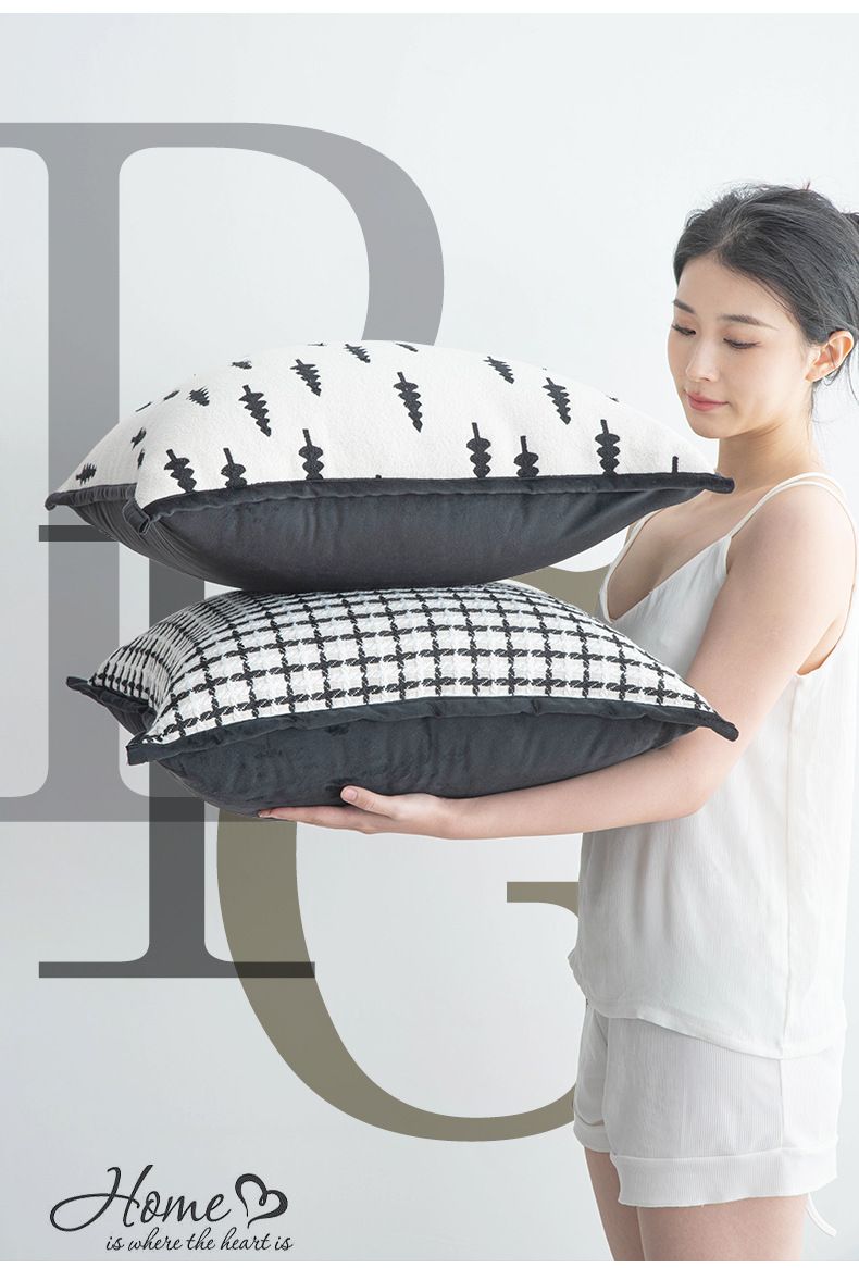 Copricuscini di lusso in velluto per divano - Copricuscini per schienale oversize, elegante decorazione per soggiorno (50x50 cm, set da 2 con cerniera nascosta)_voghion.com