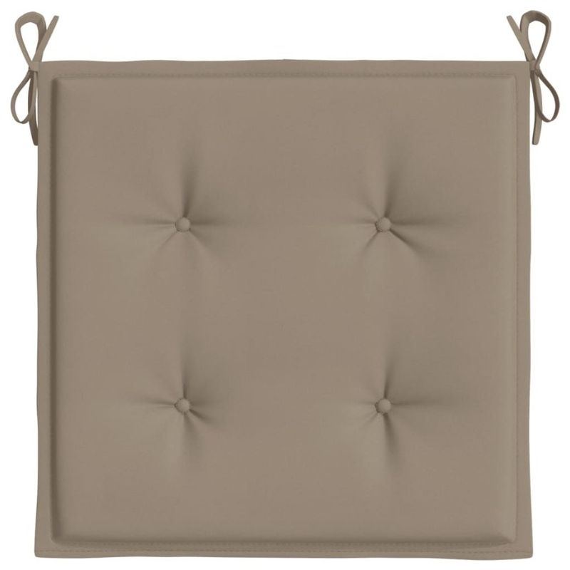Cuscini in tessuto color tortora per sedia 15,7x15,7x1,2 pezzi Oxford Garden 6_voghion.com