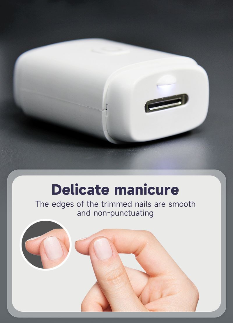 Automatic electric manicure scissors manicure elderly baby anti-clip meat portable smart manicure nail clippers_voghion.com