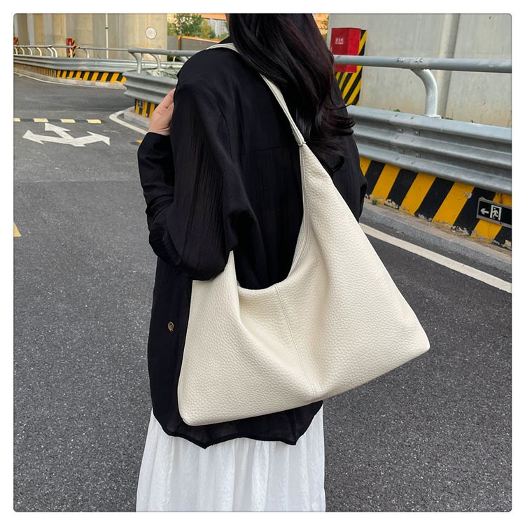 2024 New Premium Soft Leather Tote Women, Large Capacity One Shoulder Underarm Bag, Versatile for Daily Use, Classroom_voghion.com