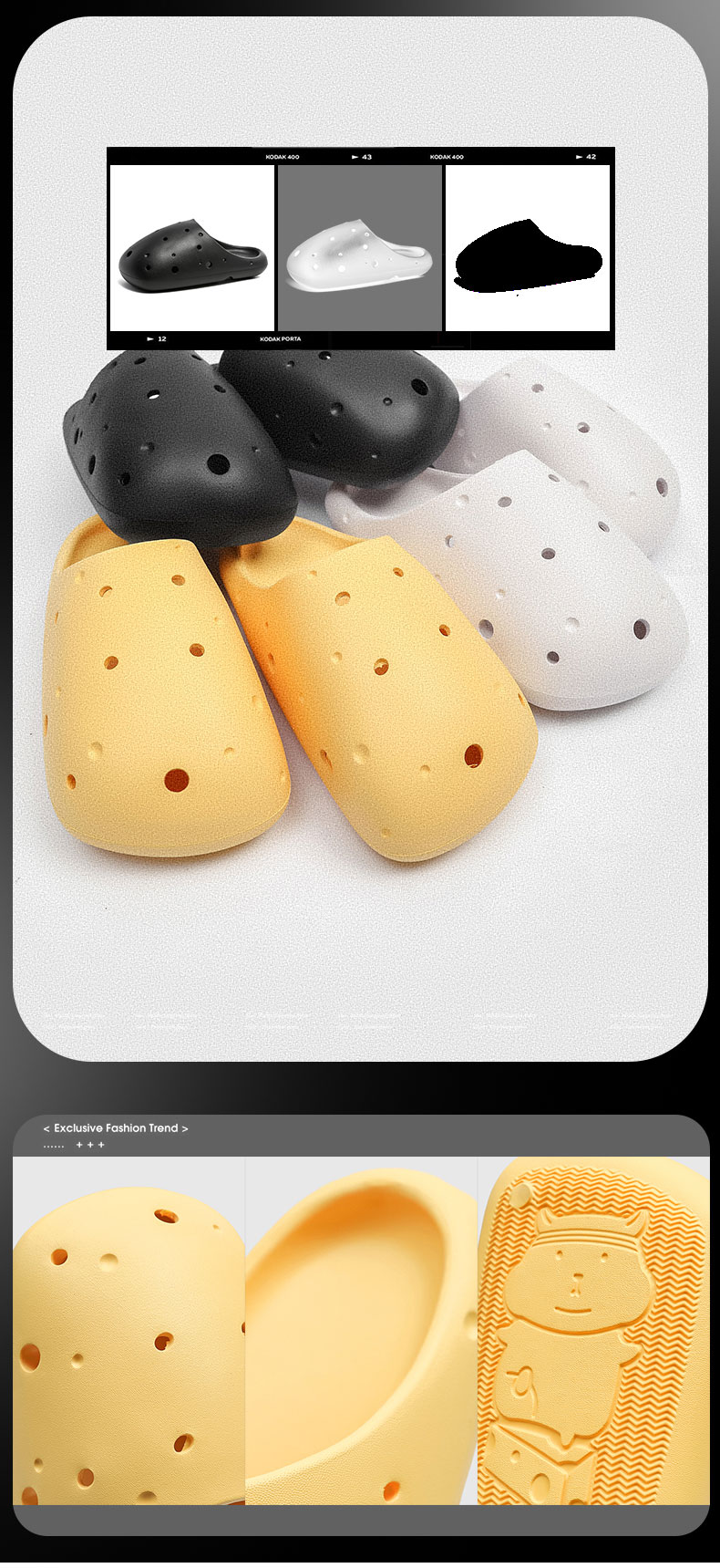 Unisex sýrové pantofle pro muže a ženy, letní kreslené měkké silné podrážky, vtipné venkovní plážové sandály, koupelnové neklouzavé boty_voghion.com