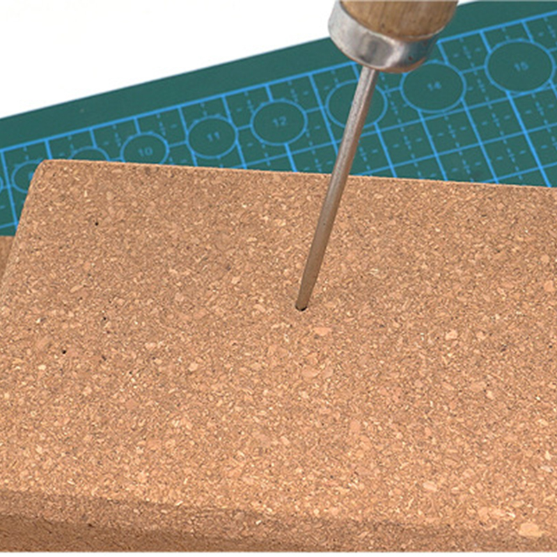 1Pcs Perforated Pad Cork Assisted DIY Hand Leather Tool Diamond Cone Perforated Without Slag_voghion.com