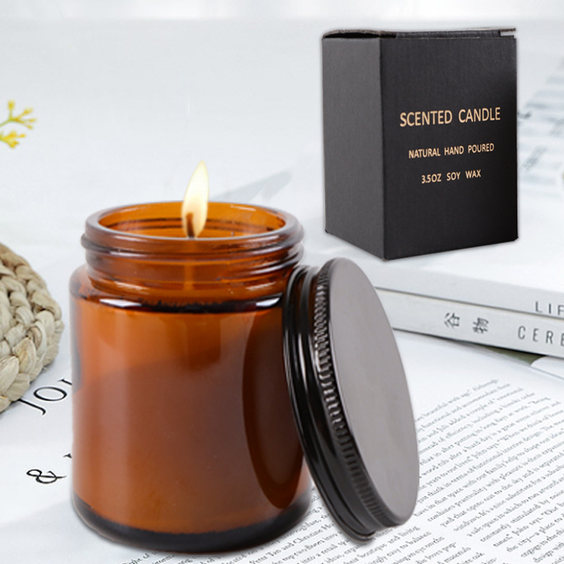 Tea cup, candle, glass jar, smokeless soy wax atmosphere, indoor hotel bathroom, aromatherapy candle_voghion.com