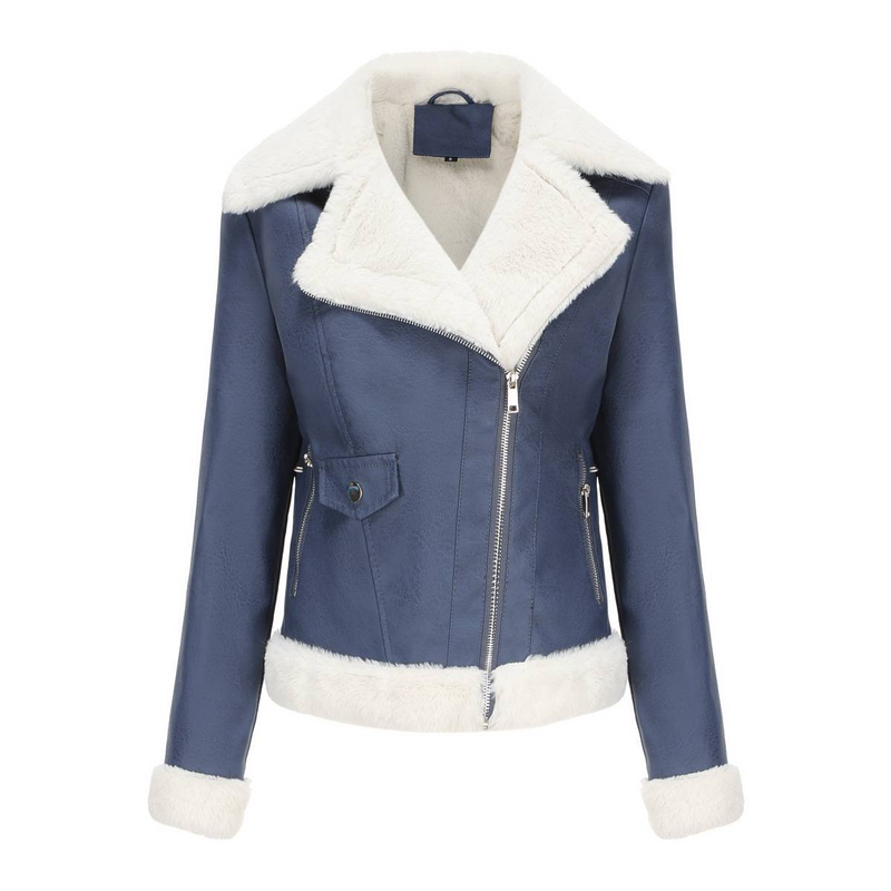 Neue langärmelige warme Reversjacke aus Wildleder für Damen im europäischen und n Pendler-Freizeitstil_voghion.com