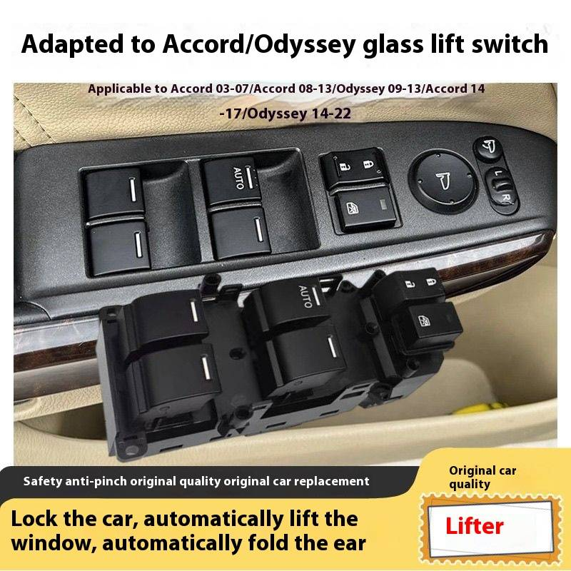 Suitable for eighth and ninth generation Accord window regulator switch Odyssey left front window switch button assembly_voghion.com