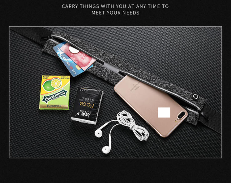 Gym Bags High Stretch Running Invisible Mobile Phone Multi-functional Waist Pack Simple Waterproof Soft Men's And Women's Outdoor Breathable Belt_voghion.com
