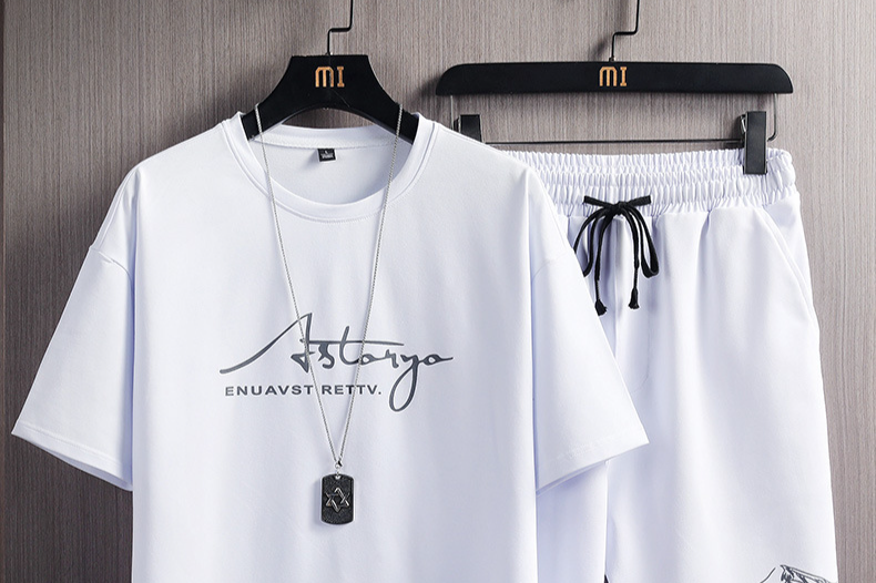 Men's Clothing T Shirt Suit Men's Summer New Snow Mountain Print Fashion_voghion.com