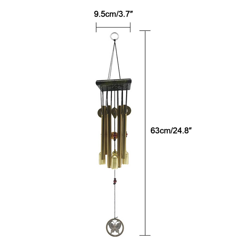 Große Windspiele Glocken Kupferrohre Windspiele Tür Hängendes Ornament Heimdekoration Außenhof Garten Heimdekoration_voghion.com