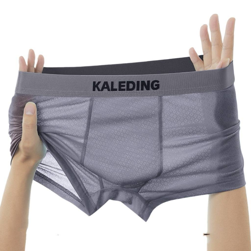 Intimo da uomo estivo in seta ghiacciata, boxer da uomo ultrasottili e freschi, comodi e traspiranti, per adolescenti._voghion.com