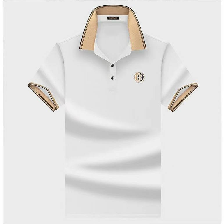 Heren poloshirt met korte mouwen - Premium geborduurd casual T-shirt voor de zomer, ademend en vochtafvoerend, maten M-5XL (zwart/wit/groen/oranje)_voghion.com