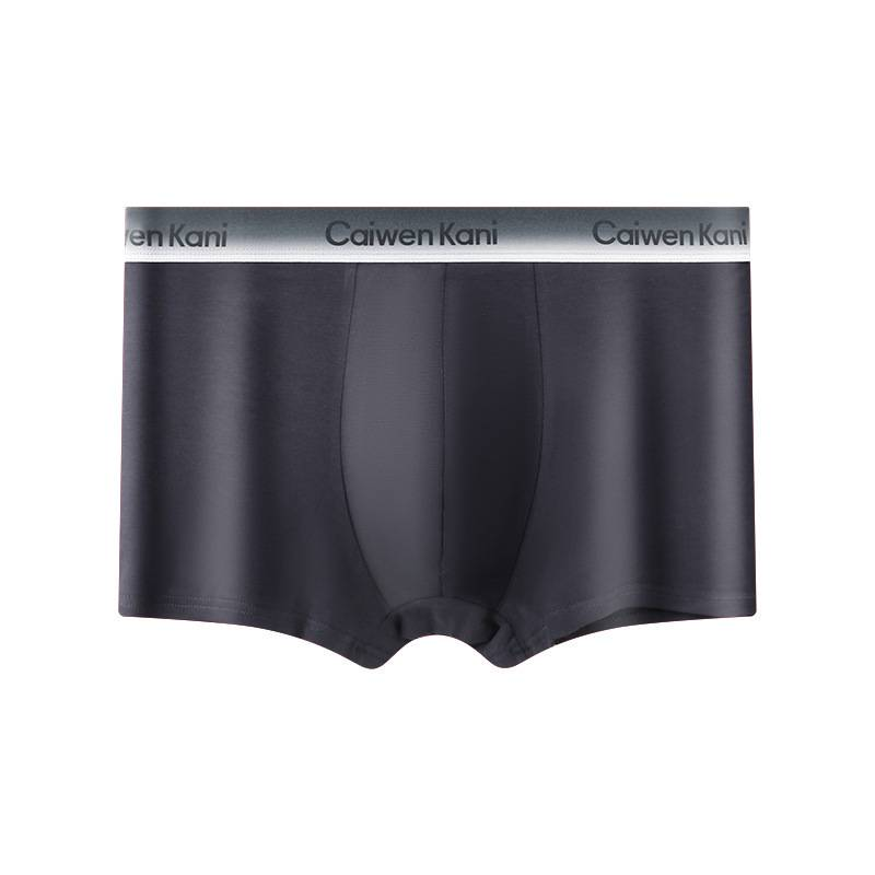 Cuecas boxer masculinas premium - mistura macia de algodão modal, roupa íntima respirável para grandes e altos, pacote com 4 caixas para presente (preto/cinza/azul/vermelho)_voghion.com