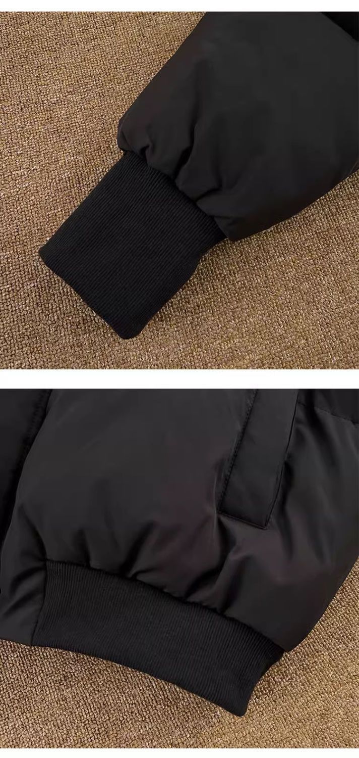 Herrenbekleidung Kurzes Pufferjacken-Set für Herren – Freizeitmantel mit Stehkragen (Urban Winter Essential)_voghion.com