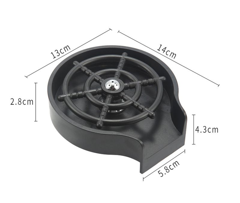 Bar Counter Glass Washer Domestic Kitchen Sink Basin Single-bowl Glass Washer Fully Automatic Glass Washing Push-button Operation_voghion.com