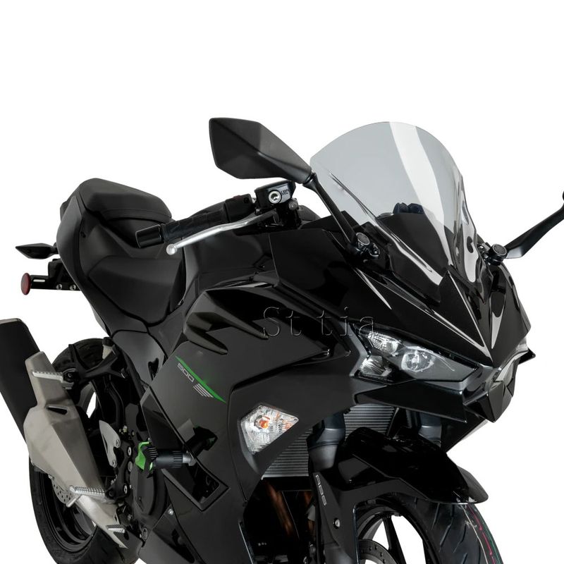 Kawasaki Ninja 500 SE 2024 2025 NINJA500 Motosiklet Ön Cam Rüzgar Deflektörleri Çift Kabarcıklı Ön Cam Siperi_voghion.com
