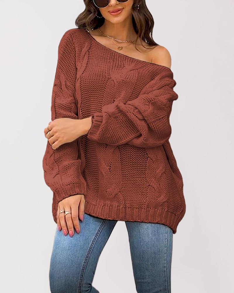 Lockerer Strickpullover mit V-Ausschnitt und Thousand Bird Grid-Muster, ärmellose Weste_voghion.com