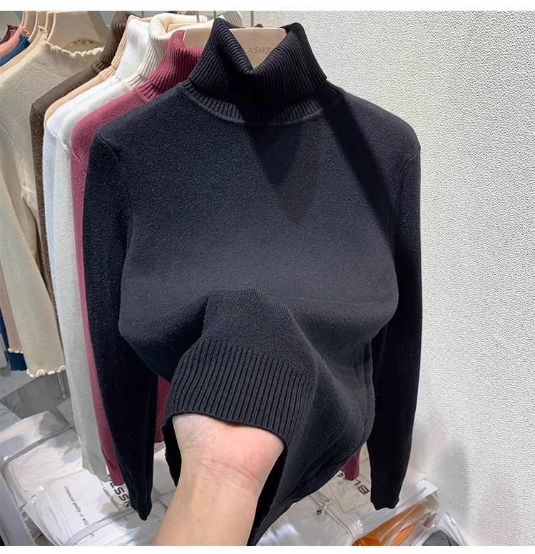 Abbigliamento da donna più velluto e ispessimento autunno e inverno nuovo stile un pezzo visone velluto interno top bottoming camicia per le donne inverno spesso_voghion.com