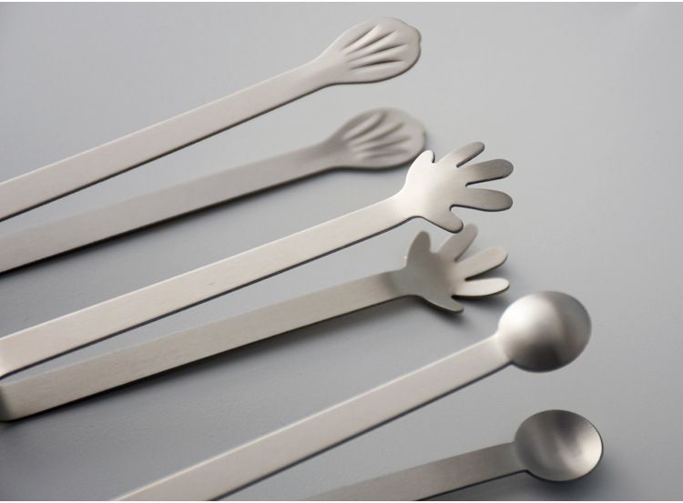 Pegador de toalha nórdico de aço inoxidável para lanche de gelo, café, cubo de açúcar, fatia de limão pequena e fofa_voghion.com