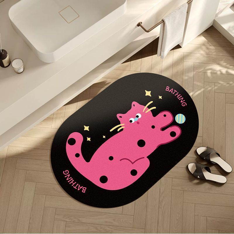 ins style dopamine small animal household diatom mud carpet decoration bathroom entrance door anti slip foot mat_voghion.com