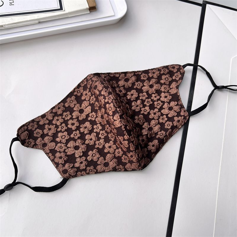 Maschera a forma di fiore tridimensionale da donna, in caldo cotone ispessito, nuova, lavata e aggiustata_voghion.com