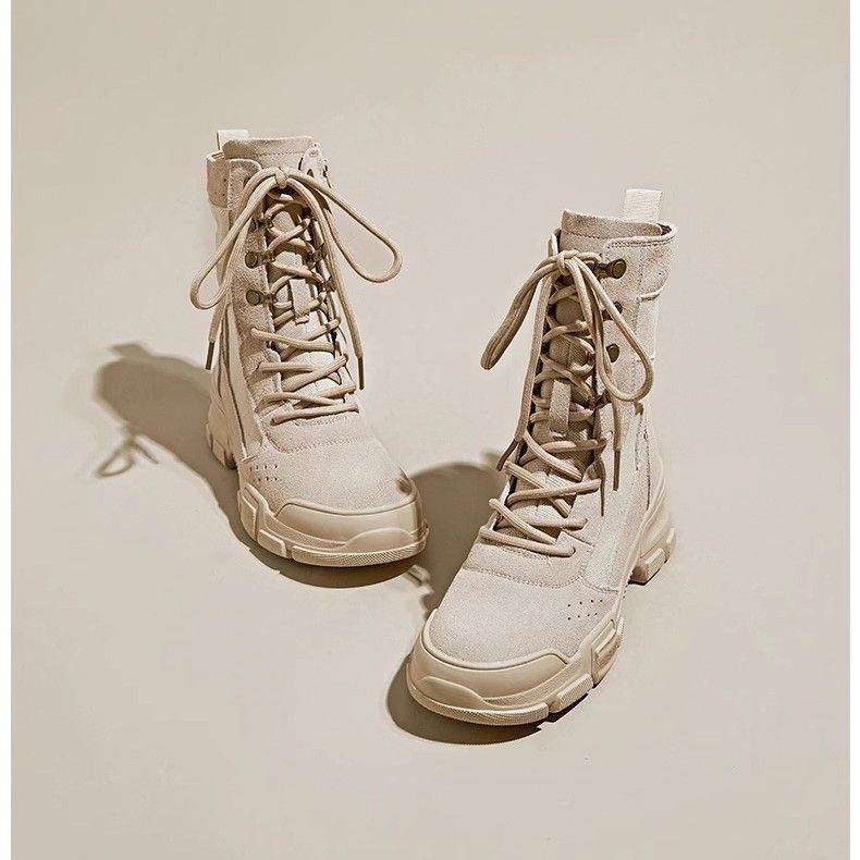 Canvas Martin per donna 2025 Nuove scarpe da trekking singole da esterno Desert con suola spessa e stivali corti_voghion.com