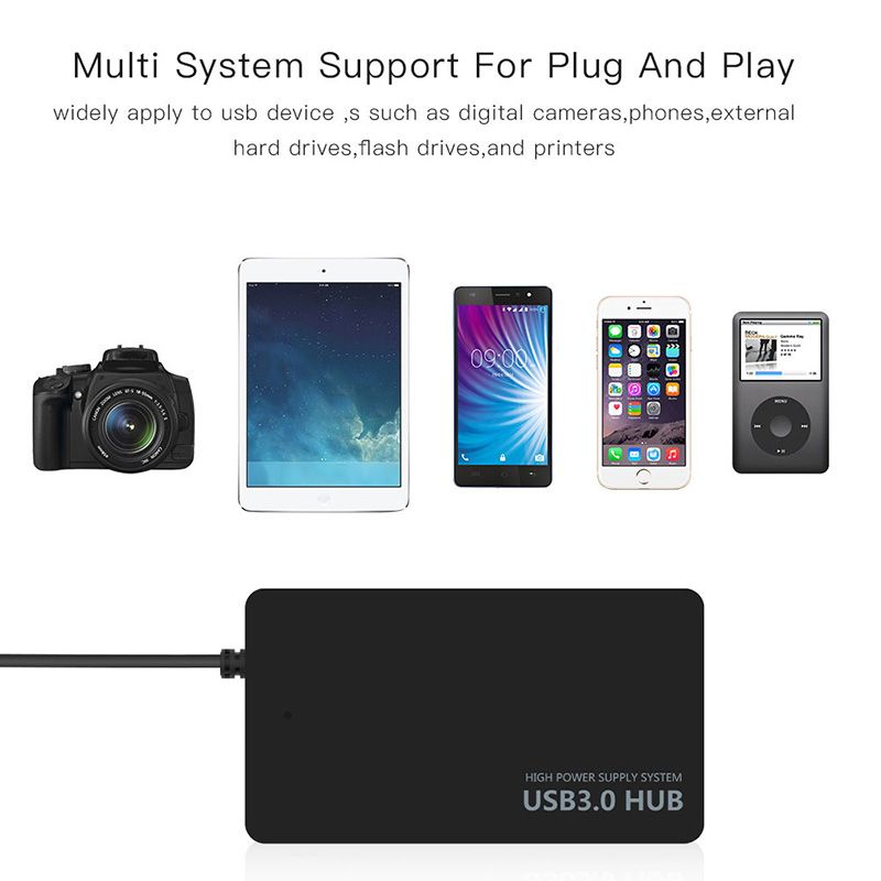HUB USB 3.0 haute vitesse Multi répartiteur USB 4 ports extenseur multi-extenseur USB accessoires informatiques pour ordinateur portable PC_voghion.com