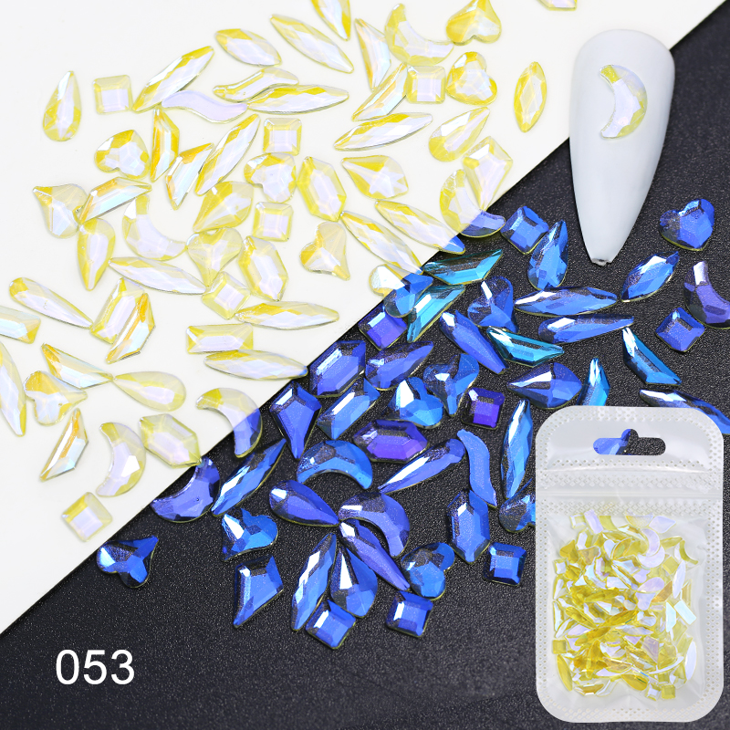 Arte Clavo Nuovo stile mix Moka Color 100 pezzi di strass per nail art con retro piatto da applicare su accessori decorativi per manicure Pietre_voghion.com