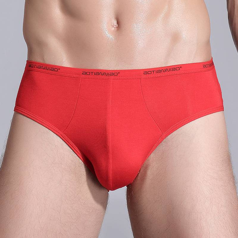 Intimo maschile elastico grande taglia sexy modale traspirante slip comodi traspirante vita media pantaloni da uomo all'ingrosso_voghion.com