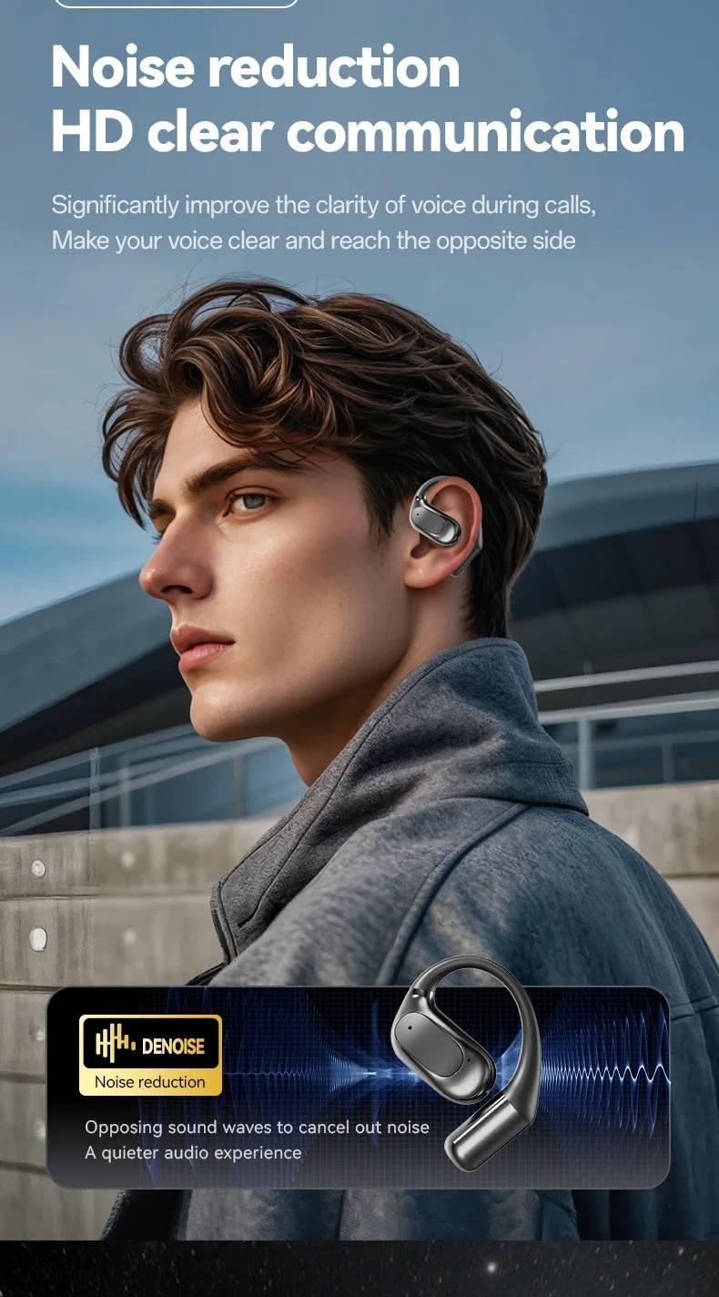 Auriculares inalámbricos M114 con traducción simultánea y voz inteligente con IA._voghion.com