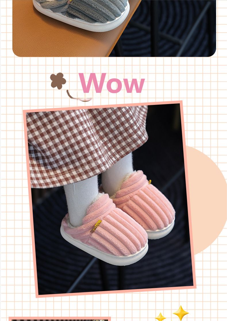 Pantofole da casa in cotone con fodera in peluche per neonati e fodera extra per il calore_voghion.com
