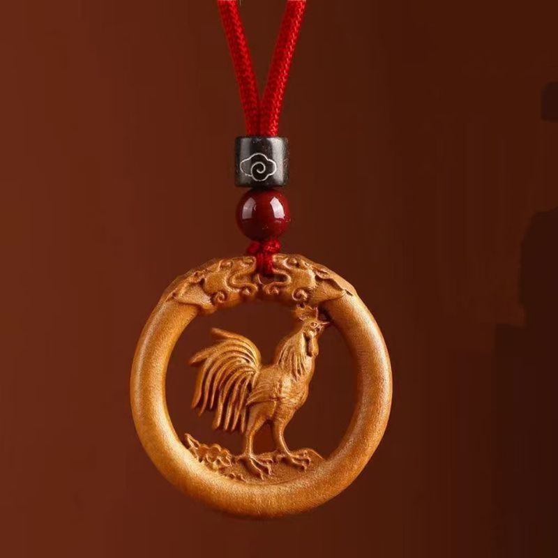 Scultura in legno di pesco intagliata in stile cinese Taish raffigurante i dodici segni zodiacali, raffiguranti una coppia di uomini e donne, bambini e una divinità protettrice che promuove la buona salute._voghion.com